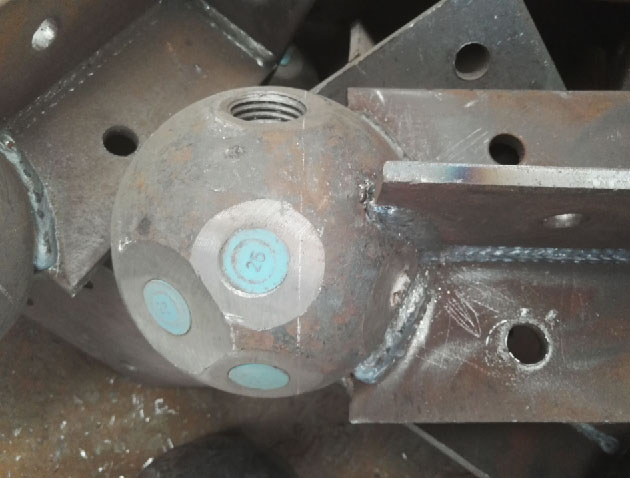 白银螺栓球球塞，网架配件